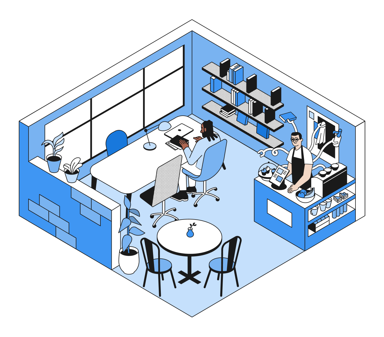 Inside the Coffee Shop